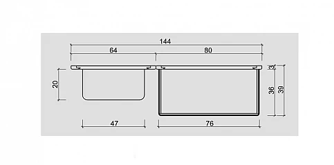 Έπιπλο εισόδου NOSTALGIA σε φινίρισμα καρυδιάς (NOST6)