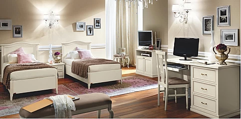 Γραφείο σε λευκή πατίνα NOSTALGIA (NOST2)