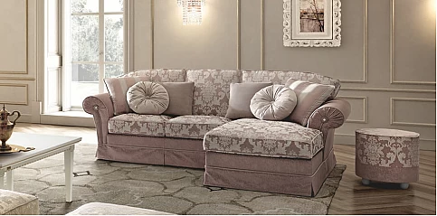 Καναπές γωνιακός κλασικός με αποθηκευτικό χώρο NOSTALGIA (NOST)