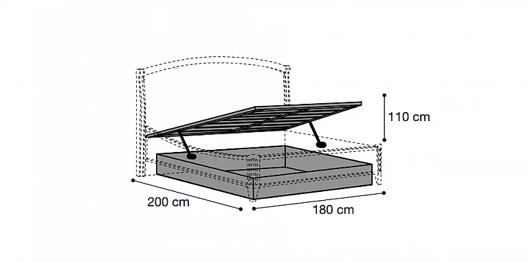 Κρεβάτι υπέρδιπλο με αποθήκευση Ιταλίας NOSTALGIA (GKENS2) ΚΡΕΒΑΤΙ Κρεβάτι υπέρδιπλο με αποθήκευση Ιταλίας NOSTALGIA (GKENS2) ΚΡΕΒΑΤΙ