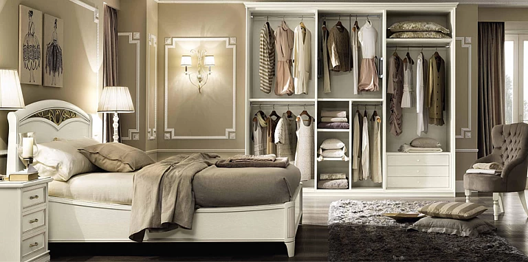 Ντουλάπα τετράφυλλη NOSTALGIA εκρού (NOST4) 