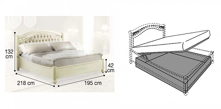 Κρεβάτι υπέρδιπλο με αποθήκευση & καπιτονέ κεφαλάρι SIENA (SIENS2-CAPT)  ΚΡΕΒΑΤΙ Κρεβάτι υπέρδιπλο με αποθήκευση & καπιτονέ κεφαλάρι SIENA (SIENS2-CAPT) ΚΡΕΒΑΤΙ