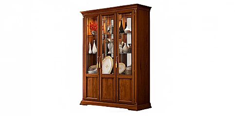 Τρίφυλλη κλασική βιτρίνα κερασιά TREVISO (ΤRΕV3)