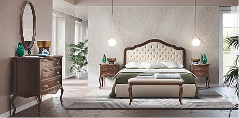 Ταμπουρέ κρεβατιού σε καρυδιά VERDI (VENO) 