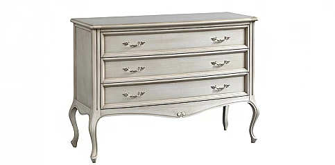 Κλασική συρταριέρα δωματίου σε εκρού πατίνα VERDI (VEIV3)