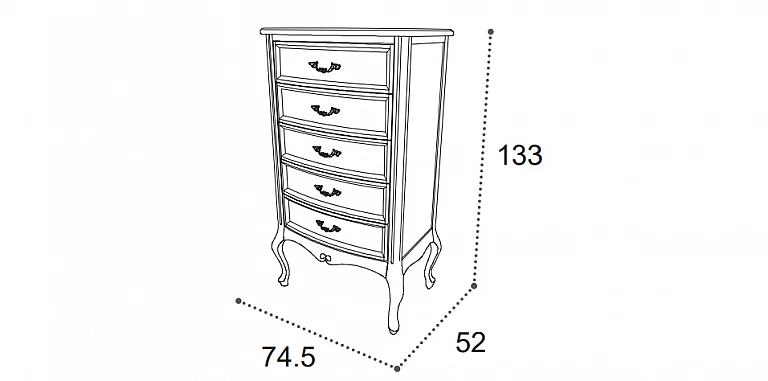 Κλασική συρταριέρα ψηλή σε εκρού πατίνα VERDI (VEIV5) ΣΥΡΤΑΡΙΕΡΑ-ΚΟΜΟΤΑ Κλασική συρταριέρα ψηλή σε εκρού πατίνα VERDI (VEIV5) ΣΥΡΤΑΡΙΕΡΑ-ΚΟΜΟΤΑ