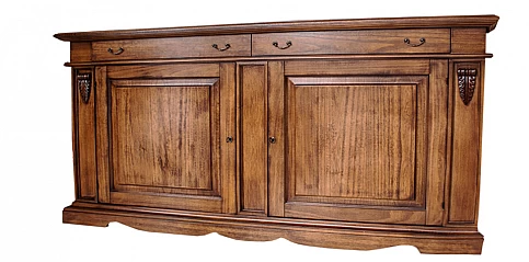 Μπουφές BASSANO με σκάλισμα σε φινίρισμα καρυδιάς (483I)