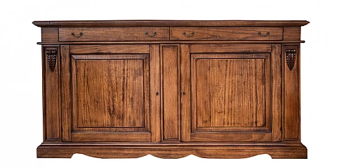 Μπουφές BASSANO με σκάλισμα σε φινίρισμα καρυδιάς (483I)