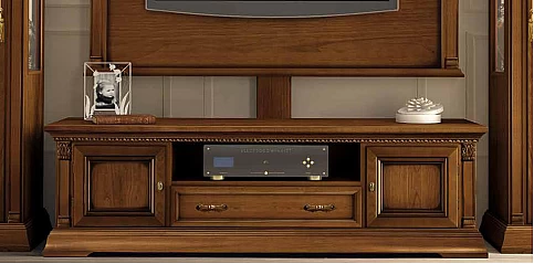 Κλασικό έπιπλο τηλεόρασης σε φινίρισμα κερασιάς TREVISO (T140)