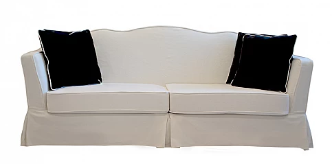 Σετ σαλονιού σε λευκό ύφασμα χειροποίητο (1432/1433) 