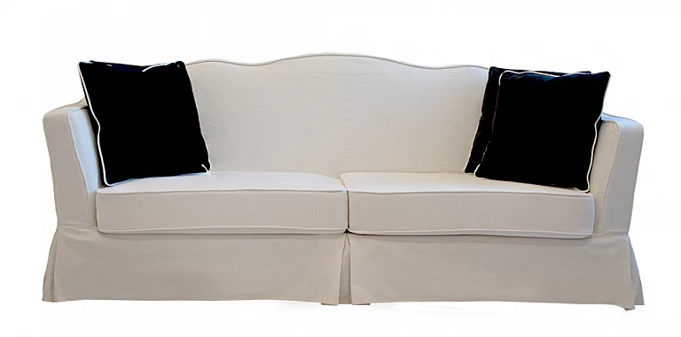 Σετ σαλονιού σε λευκό ύφασμα χειροποίητο (1432/1433) 2τμχ ΣΑΛΟΝΙΑ ΥΦΑΣΜΑΤΙΝΑ