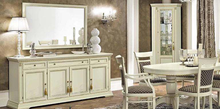 Καθρέφτης μπουφέ λευκή πατίνα TREVISO (TREA) ΔΙΑΚΟΣΜΗΤΙΚΟΙ ΚΑΘΡΕΦΤΕΣ