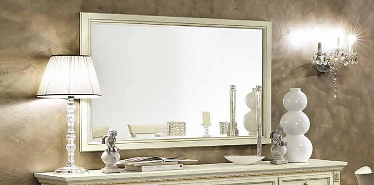 Καθρέφτης μπουφέ λευκή πατίνα TREVISO (TREA) ΔΙΑΚΟΣΜΗΤΙΚΟΙ ΚΑΘΡΕΦΤΕΣ