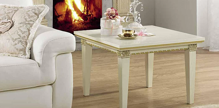 Τραπεζάκι πλαϊνό σε πατίνα με χρυσό φινίρισμα TREVISO (TREV2 ASH) ΒΟΗΘΗΤΙΚΑ ΤΡΑΠΕΖΑΚΙΑ