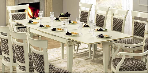 Τραπέζι τραπεζαρίας ανοιγόμενο πατίνα TREVISO (TREA)