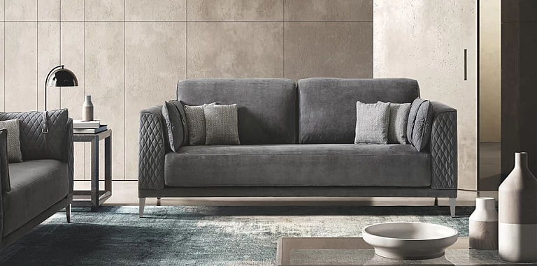 Διθέσιος καναπές μοντέρνος γκρι MOOD (MODG2) ΚΑΝΑΠΕΣ ΔΙΘΕΣΙΟΣ