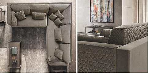 Γωνιακός καναπές μοντέρνος MOOD (MODG)