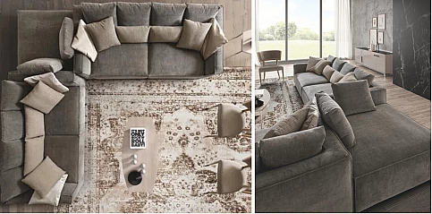 Μεγάλος καναπές γωνία μοντέρνος (PIUMA8)