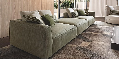 Τριθέσιος πολυμορφικός καναπές μοντέρνος (PIUMA1)