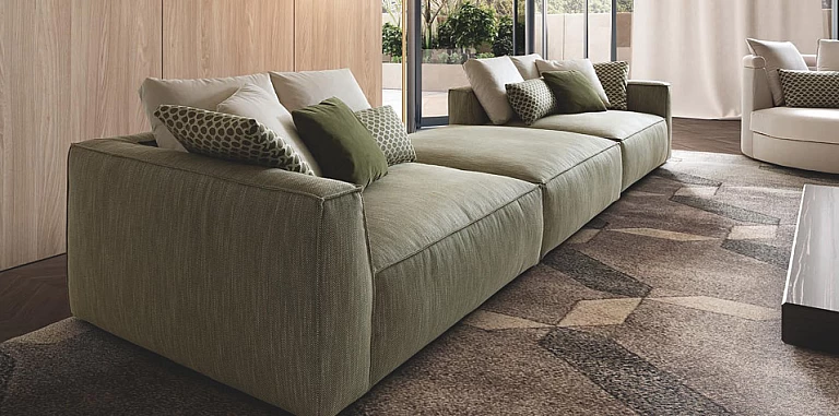 Τριθέσιος πολυμορφικός καναπές μοντέρνος (PIUMA1) ΚΑΝΑΠΕΣ ΤΡΙΘΕΣΙΟΣ