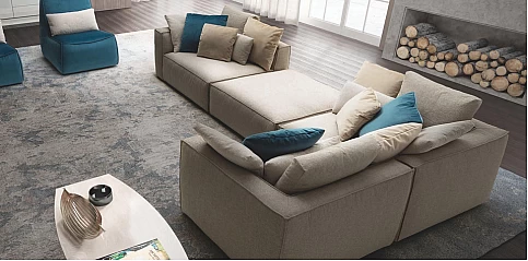 Καναπές γωνία μοντέρνος (PIUMA2)