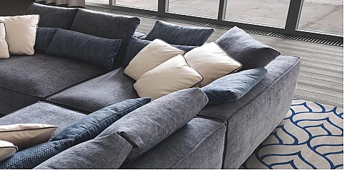 Γωνιακός καναπές μοντέρνος Ιταλικός (PIUMA3)