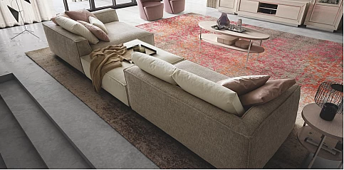 Τριθέσιος καναπές πολυμορφικός μοντέρνος (PIUMA6)