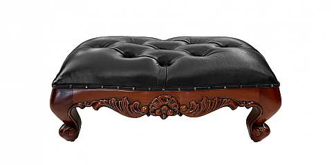 Σκαμπό-υποπόδιο δερμάτινο VILLAGE (M143)