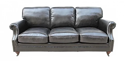 Τριθέσιος καναπές δερμάτινος (083M)