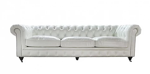 Τριθέσιος καναπές δερμάτινος (093Β)