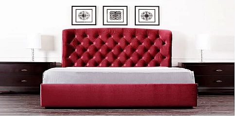 Κρεβάτι διπλό σε βελούδο (K164) 160Χ200