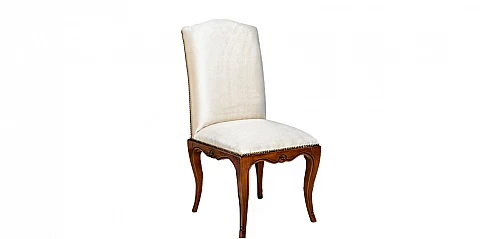 Καρέκλα τραπεζαρίας σε μπεζ βελούδο (KOXY)