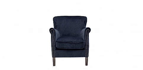 Πολυθρόνα σε μαύρο βελούδο (410N)