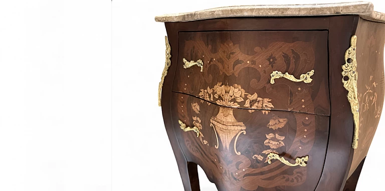 Κομοτάκι εποχής με μάρμαρο (0010)-ΚΟΜΟΤΕΣ ΚΛΑΣΙΚΕΣ LOUIS XV