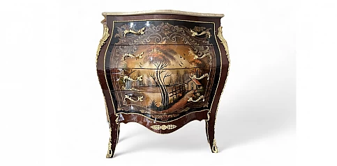 Κλασικό έπιπλο-Κομότα Λουϊ Κένζ (Louis Kenz) με μάρμαρο (0002A)