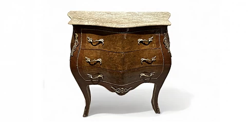 Κλασικό έπιπλο-Κομότα Λουϊ Κένζ (Louis Kenz) με μάρμαρο (0004)