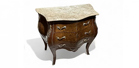 Κλασικό έπιπλο-Κομότα Λουϊ Κένζ (Louis Kenz) με μάρμαρο (0004)