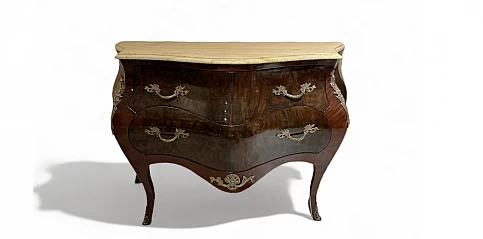 Κλασικό έπιπλο-Κομότα Λουϊ Κένζ (Louis Kenz) με μάρμαρο (0001)