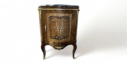 Χειροποίητο μπαγιού με μάρμαρο στυλ Louis Quinze- Έπιπλο εποχής (1505B) 