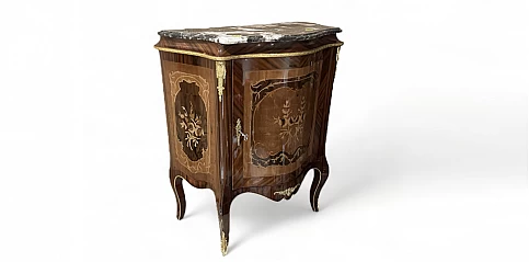 Χειροποίητο μπαγιού με μάρμαρο στυλ Louis Quinze- Έπιπλο εποχής (1505B) 