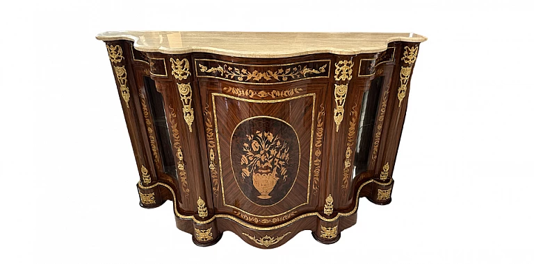 Κλασικό έπιπλο μπαγιού με μάρμαρο (1506B) ΜΠΑΓΙΟΥ LOUIS XV 