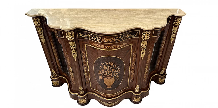 Κλασικό έπιπλο μπαγιού με μάρμαρο (1506B) ΜΠΑΓΙΟΥ LOUIS XV 