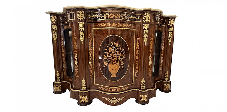 Κλασικό έπιπλο μπαγιού με μάρμαρο (1506B) ΜΠΑΓΙΟΥ LOUIS XV 