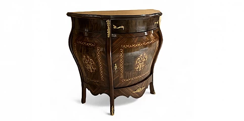 Μπαγιού Louis Quinze με Καμπύλες Γραμμές και Μπρονζέ Λεπτομέρειες (0002)