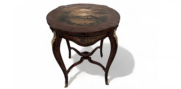Κλασικό τραπεζάκι λάμπας Λουί Κένζ (1527)-ΤΡΑΠΕΖΑΚΙΑ ΛΑΜΠΑΣ Louis XV
