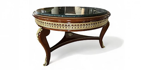 Κλασικό τραπεζάκι σαλονιού με μάρμαρο (1529A)