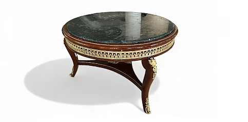 Κλασικό τραπεζάκι σαλονιού με μάρμαρο (1529A)