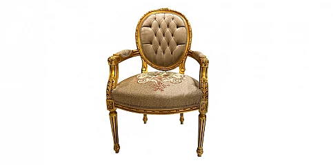 Λουϊ Κένζ πολυθρόνα κλασική σε Γαλλικό στυλ (0101A) 