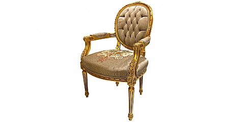 Λουϊ Κένζ πολυθρόνα κλασική σε Γαλλικό στυλ (0101A) 