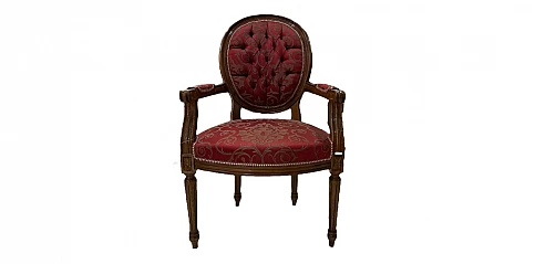 Λουϊ Κένζ πολυθρόνα κλασική σε Γαλλικό στυλ (0105A) 